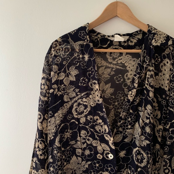 Vintage Whimsigoth Flowy Boho Cardigan - Picture 5 of 6